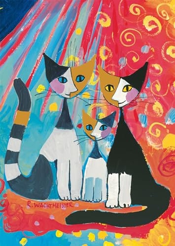Schmidt 58659 Glückliche Katzenfamilie, 1000 Teile Puzzle | Rosina Wachtmeister
