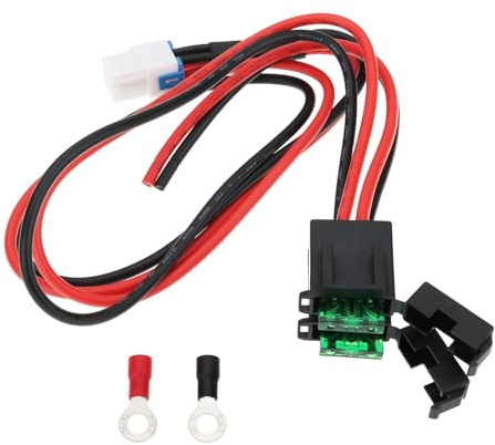 Briny River 4 Pin CB Radio DC Power Cable 12AWG 1M with 30A Fuse Compatible with Yaesu FT-891 FT-450D