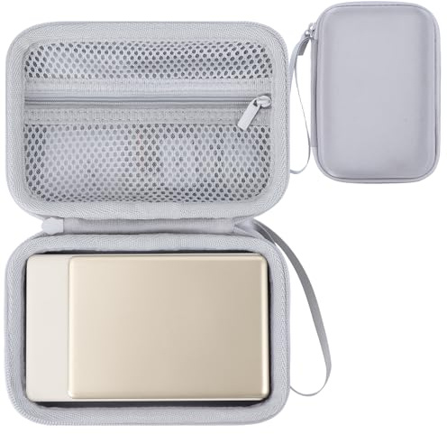 RIYADAone Tasche für Liene Pearl N200 Pro Tragbarer Mini Fotodrucker | Fallfest & stoßfest, Tragbare Etui, mit Netzbeutel Aufbewahrung, für Reisen, Fotodrucker Hart Schutzhülle