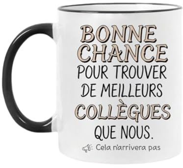 AHEZQILU Cadeau Collegue Cadeau Depart Collegue De Travail Pour Homme Femme – Mug Humour Drôle Et Pratique – Céramique Design Intemporel – Tasse Bureau 11 Oz Imprimée Recto Verso Originale