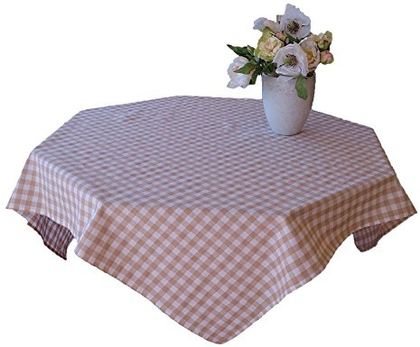 Cassa Luyton Cuba Tischdecke, rund, Baumwolle/Polyester, Beige, beige, 140 x 250