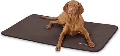 Knuffelwuff Kunstleder Hundematte Cheyenne XXL 120 x 80cm Braun