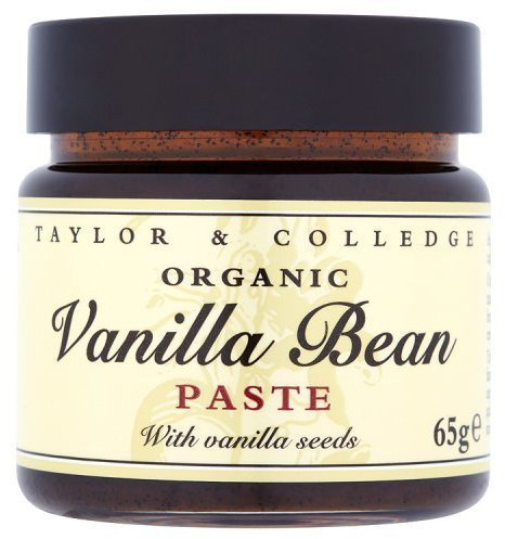 Taylor & Colledge Organic Vanilla Bean Paste with Seeds 65g x 6 Jars 390g T | Organic vanilla extract with seeds, 390g total, vegetarian, no artificial flavours, Western cuisine
