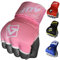 AQF Guantoni Interni da Boxe, fasciature Imbottite per Pugno MMA, con Cinturino in Gel (Rosa, L)