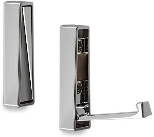 SOTECH Aufbau Klapphaken BARI Chrom poliert 80 x 20 x 15 mm Mantelhaken Aufbauhaken Wandgarderobe zum aufschrauben