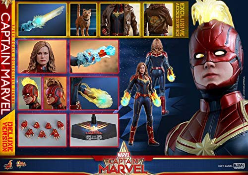 Hot Toys Avengers Movie Masterpiece Series MMS 522 CAPTAIN MARVEL (DELUXE VERSION) 1/6 Sixth Scale Collectible Action Figure