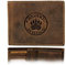Frédéric Johns Portefeuille Homme Cuir Véritable RFID Earth – Paysage - Vintage, 10 Cartes, Porte-Monnaie avec Bouton Pression, Grand Compartiment Billets – Idée Cadeau Élégante