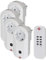 Brennenstuhl Connect WLAN Steckdose + 433 MHz Sender WA 3600 LRF01 433 (WIFI Steckdose 2.4 GHz kompatibel mit Alexa, Google Assistant, selbstlernenden 433 MHz Funk-Produkten) mit 4 Funksteckdosen