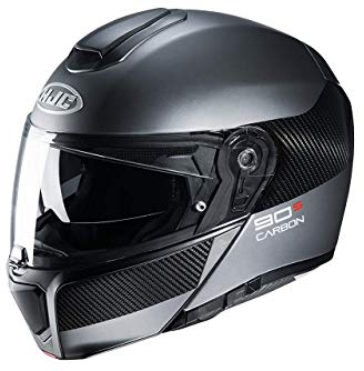 HJC Helmets Unisex Rpha90s Carbon Luve Motorradhelm, MC5SF, XL EU