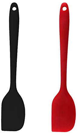 Zngou 2PCS Large Silicone Spatulas Heat Resistant Spatula Set 28Cm Seamless Rubber Spatulas Non Stick Cooking Spatula Bpa Free Cake Cream Butter Spatula for Kitchen Baking Mixing