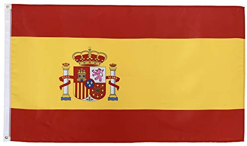 FlagScout - Spanien Flagge | 90 x 150 cm | Flaggen mit top Qualität, hochwertiger Verarbeitung und kräftigen Farben