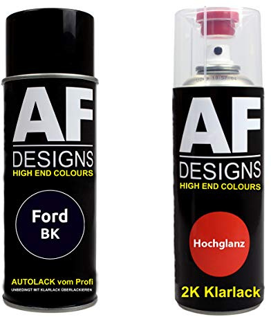Bomboletta spray compatibile con Ford BK Panther Black Perl Smalto trasparente 2K bomboletta spray 400ml