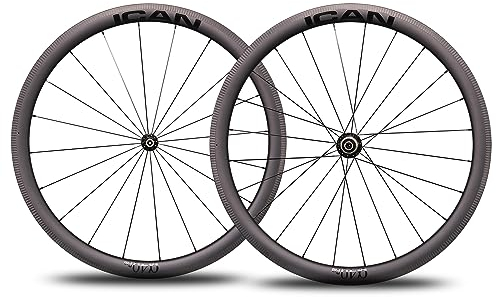 ICAN Alpha 40 Pro 1421g Carbon Rennrad Laufradsatz 700C Felgenbremse 20/24 Löcher