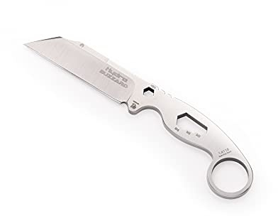 Hydra Buzzard White Hawk Multiwerkzeug Messer, Edelstahl 1.4116, 80 mm Klinge und schwarze Kydexscheide