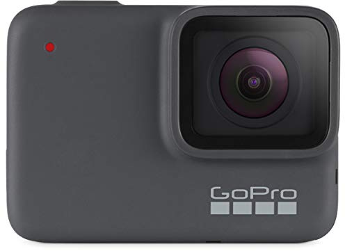 GoPro HERO7 Waterproof Digital Action Camera 12.0 Megapixel with Touch Screen 4K HD Video Photos Live Streaming Stabilization 2-Inch Screen Silver (Renewed)