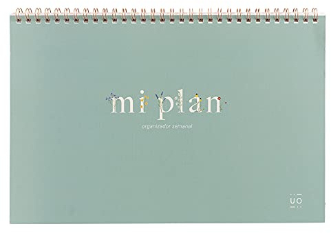 UO Organizador Semanal Planificador- Silvestre. Días sin numerar, 60 páginas, papel de calidad 90gr, 280x180mm