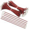 BGTXINGI 100 pièces (50 paires) 1,25 mm 2 broches femelles et fiches mâles avec câble de raccordement rouge/noir 5,9'' compatible avec JST XH.