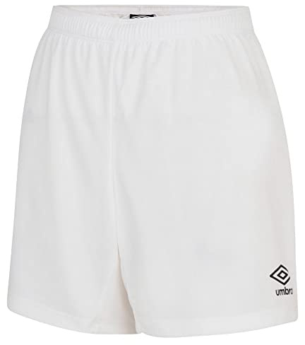 Umbro Womens Club Logo Elasticated Waist Drawcord Shorts White M