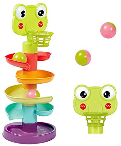 LZDMY Baby Toy 9-18 Months, Ball Drop and Roll Ramp Toys for 1 Year Old Boys Girls, Sensory Toy for Babies 12 Months, Baby Ball Tower Roll ball Game, 1st Birthday Gifts for Babies Easter Gifts