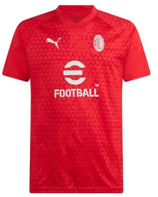 AC Milan Unisex Trainingsshirt 23/24 T-Shirt, for All Time Red/Feather Gray, L