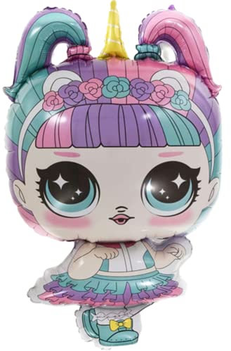 DIWULI Puppen Ballon Zöpfe – Manga Deko Kindergeburtstag