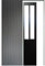 Porte Coulissante Atelier Noir H204 x l.93 avec Rail En Acier Noir et 2 Coquilles GD MENUISERIES