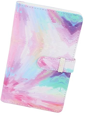 3-Zoll-Fotoalbum, 96 Taschen, PU-Leder, Fotokarten-Kreditkartenhalter für 12 11, Kleines Filmbildalbum, Kamera-Bilderbuch für den Hochzeitstag der Familie (Rosa