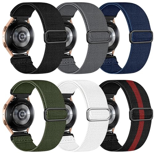 chinbersky 22mm Elastisches Nylon Armband Kompatibel mit Samsung Samsung Galaxy Watch 3 45mm/Galaxy Watch 46mm/Gear S3 Classic/Huawei GT2, für Huawei Watch GT/GT 2 46mm/Watch GT2e/GT2 Pro