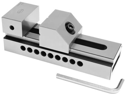 STEINLE 6517 Schleif- und Kontrollschraubstock 50 mm mit Schnellverstellung/Niederzugbacken