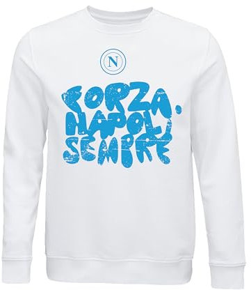 SSC NAPOLI Unisex Crewneck Pullover, Weiß, XXL