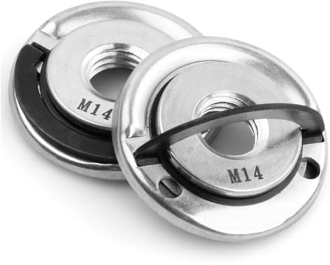 2 Piezas Tuerca de Liberación Rápida M14, Profesional Tuerca de Liberación Rápida, Amoladoras Angulares Amoladoras de Corte Accesorios de Cierre Rápido Cambio de Disco Abrasivo sin Herramientas