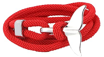 PACKOVE Rotes Mit Walflossendesign Modisches Jahrestags-bangle Für Verstellbares Schmuckstück Für Alltag Und Besondere Anlässe