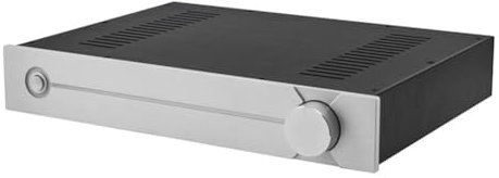 Tumuued CJ-187 All-Aluminum DIY Preamp Case Audio Amplifier Chassis Decoder Box W430 H70 D310 Easy Install Black
