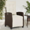 Tidyard Gartensessel mit Fußteil Verstellbar Gartenstuhl Stuhl Garten Sessel Balkonstühle Terrassenstühle Balkonsessel Braun Poly Rattan