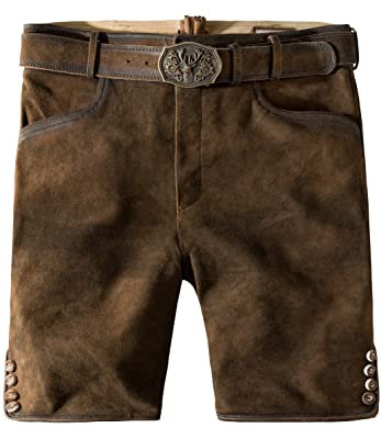 Stockerpoint Herren Fred Trachtenlederhose, Havanna gespeckt, 56