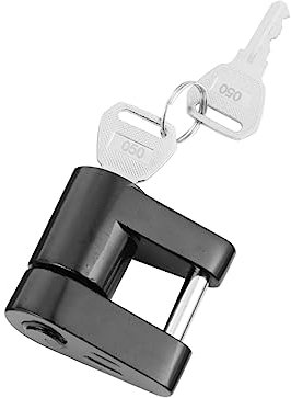 BELLIFFY Verrou De Coupleur Attelage De Remorque De Zinc Serrure pour Remorque Et Camping avec Clés Incluses