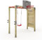 Wickey Klettergerüst mit Hangelleiter FIT Gym 455 - Kletterturm mit Basketballkorb, Hangelleiter,Schaukel und Kletterwand - 220x108x277 cm