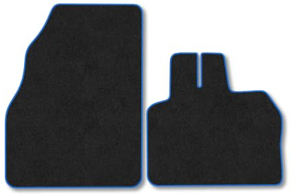 Mercedes Citan (2013-2022) Carpet Car Mats | Blue Edge Trim Tailored Fit Floor Mats Full Coverage Protection Accessories Easy Clean Anti Slip Made in the UK