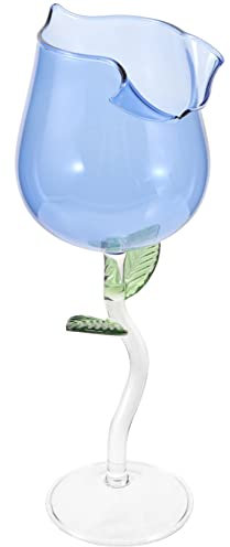 BESTOYARD Roséweinglas Saft Kelch ausgefallene Weingläser für Frauen Rotweingläser Cocktailgläser große Weingläser weisweinglasser glühweinbecher Rose Gläser Wein Weingläser mit Stiel Blue