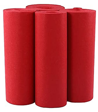 Rouleau de tapis antidérapant pour décoration de fête de Noël Rouge 30 m