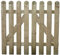 LoviStore Cancelletto Cancello per Steccato Recinzione Staccionata Recinto in Legno di Pino Impregnato in Doghe Esterno Arredo Decorativo Giardino Terrazzo Divisorio (100x80 cm)