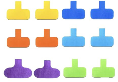 18 Stück Nylon Kabelbeschriftung,Wiederverwendbar Kabeletiketten Mehrfarbige Kabelmarkierung