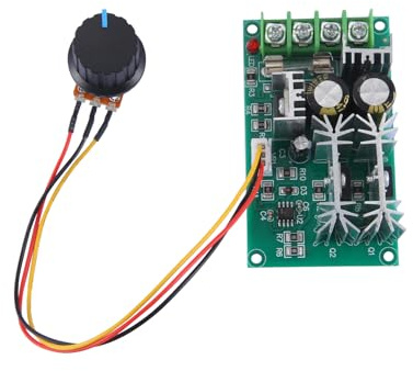 Sirxlevcy 20A PWM DC Motor Drehzahl Regler 12V 24V 36V 48V mit Potentiometer Knopf Schalter