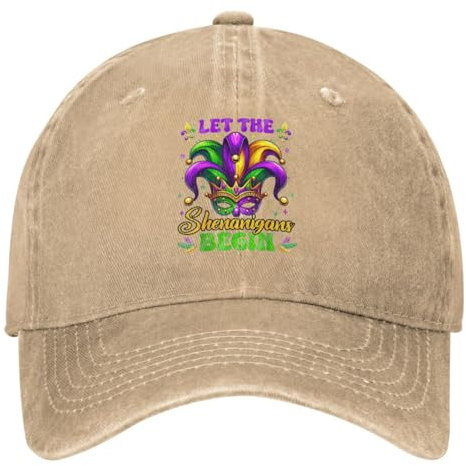 UIOPPIOS Lass die Shenanigans anfangen Baseballmütze Jagd Camping Papa Hüte Unisex Sonnenschutz Baseballmützen