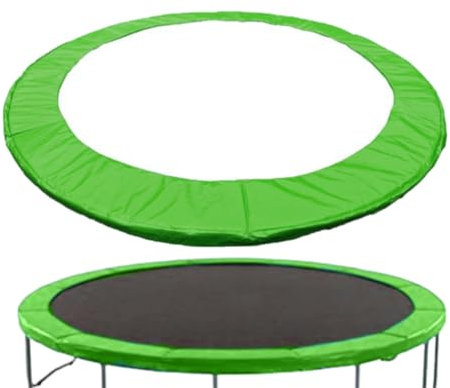 ARSBORUI Trampolin Randabdeckung, Ø 183 244 305 cm Federabdeckung, Randschutz, Extra Dicke Sicherheitsmatte, UV-resistent & reißfestes, Rahmenpolsterung, Trampolin Zubehör (Grün 183)