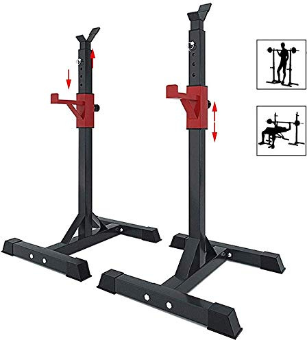 ZOCWJK Dumbbell Rack Home Workout Gym Split Squat Rack Stand Rack Bench Press Fitness Barbell Adjustable Squat Power Rack for Weight Bench Support Home and Gym,Max Load 260 Kg