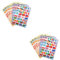 ibasenice 2sets Decorative World Flag Stickers for School Football Cup and Party Decorations Face Body Safe Stickers Random Styles for Fans and Events 10sheets*2