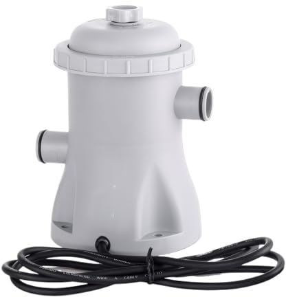 lmoikesz Limpieza sin Esfuerzo con Bomba de Filtro de Piscina, filtración silenciosa, filtración ABS y claridad del Agua.