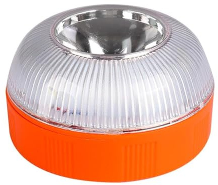 V16 Emergency Warning Light for Car & Truck - Magnetic Base, Rechargeable LED Road Flare,360° Safety Beacon Flashing/Yellow & Steady/White Modes