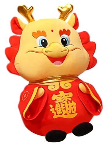 JECOMPRIS Dragon en Peluche 15 Cm Décoration Nouvel an Chinois Peluche Dragon Chinois Mignon Ornement pour Maison et Bureau Festive